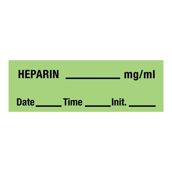 Heparin_mg/ml DTI 1/2 x 500 Lime w/Black